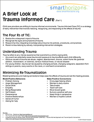 Trauma Informed Care part 1